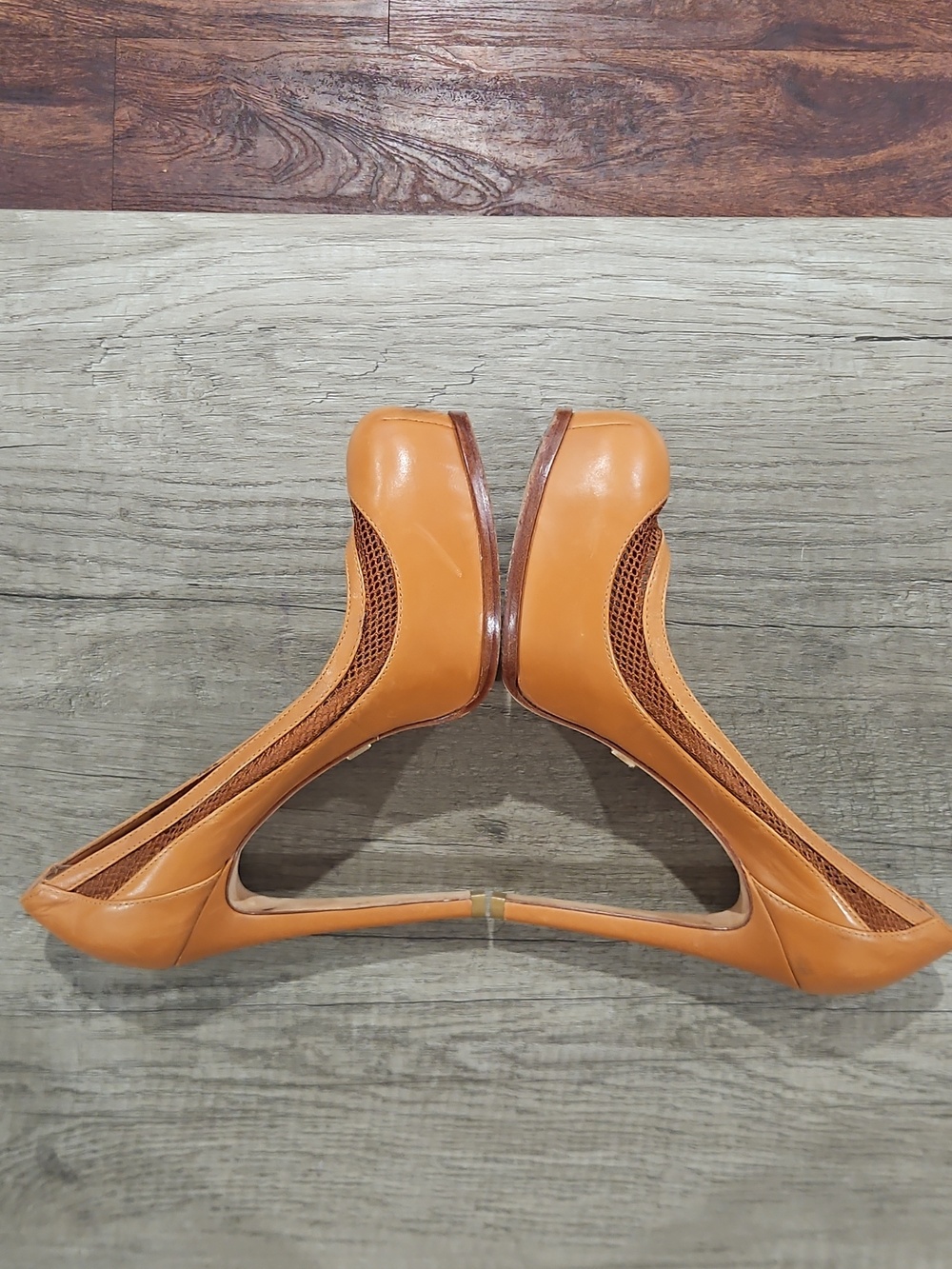Pour La Victoire saddle leather platform heels size 8 - Picture 9 of 13